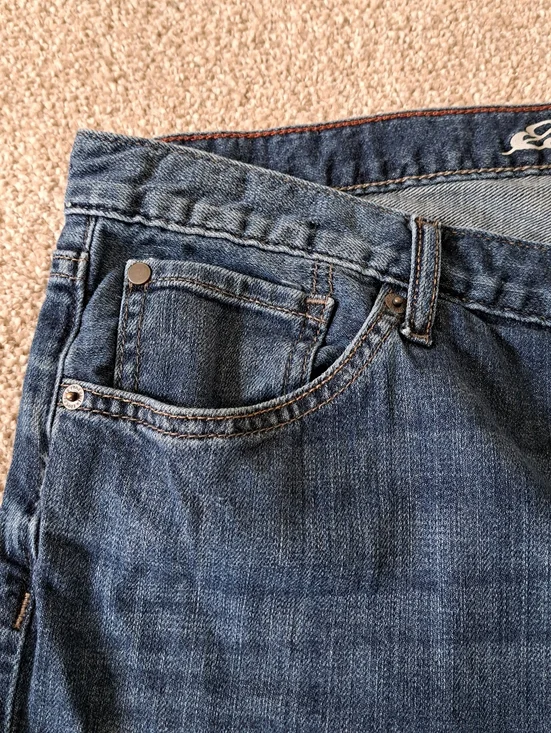 Eddie Bauer Jeans Women's Size 12 Boyfriend Fit Denim Blue Mid Rise Casual - Picture 3 of 14